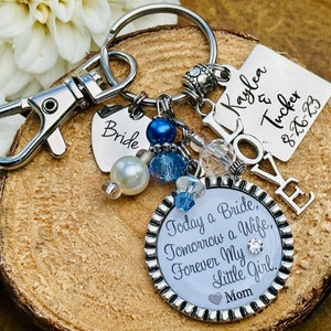 Daughter in Law, Daughter in law Wedding gift, chosen by our son and are like a daughter to us, bridal shower gift, Bridal bouquet charm image 4
