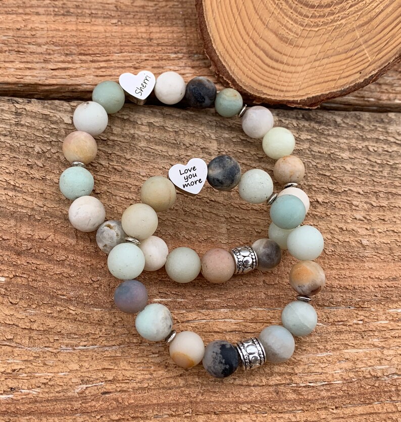 Bead Bracelet personalized bracelet Bead jewelry love you | Etsy