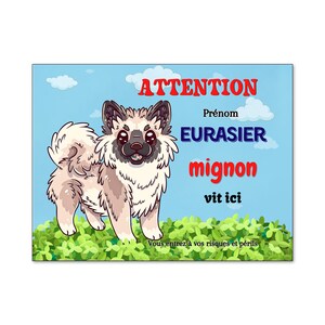 Cartello 'Attenti Al Cane' Con Bassotto - In Metallo, Misure 15x20cm