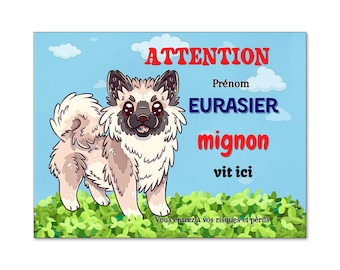 Plaque Humour « Attention Au Chien » Boxer Lunatique — Aluminium 15x20cm, Déco Maison Extérieure | Panneau Mignon, Résistant Aux Intempéries