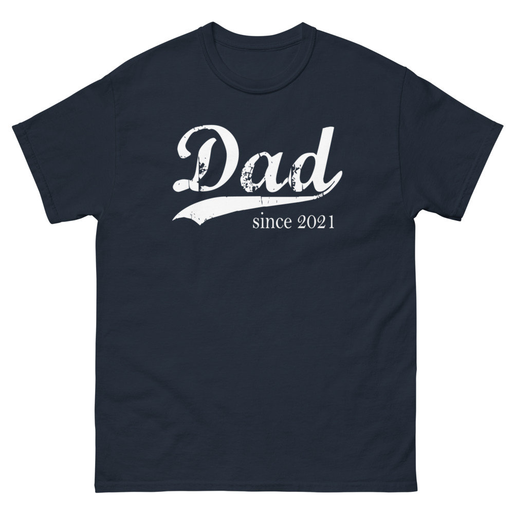 Dad since ANY year t-shirt personalized t shirt new dad gift | Etsy