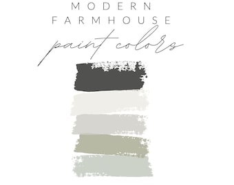 Modern Farmhouse Paint Color Palette, Sherwin Williams Colors
