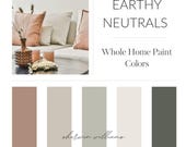 Earthy Neutrals Paint Color Palette, Sherwin Williams Colors, Digital Ebook