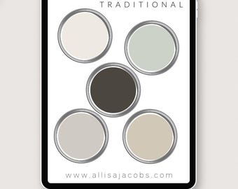 Light & Airy Neutral Paint Color Palette, Designer-curated Colors for ...