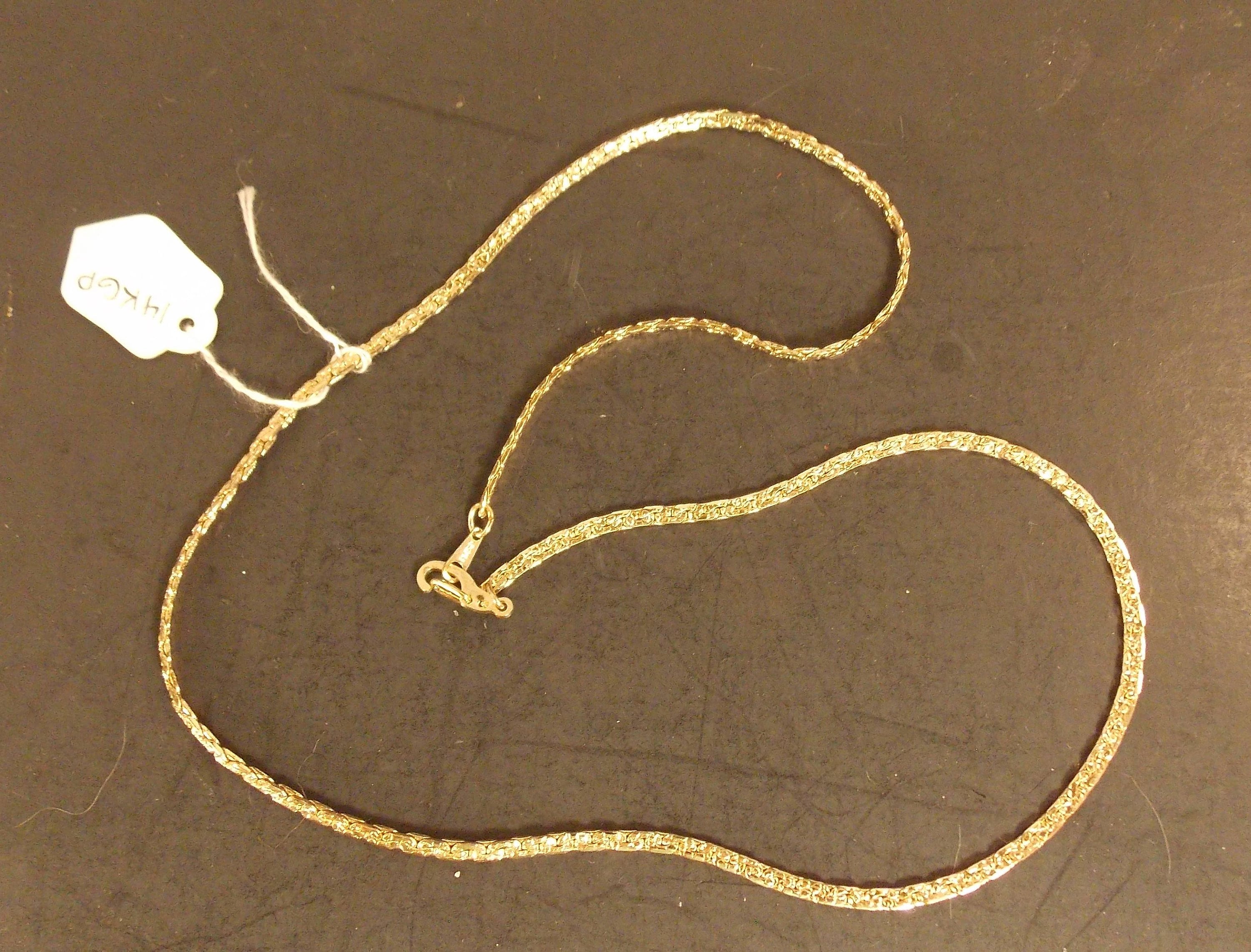 Gold Chain 14KGP 19 Etsy