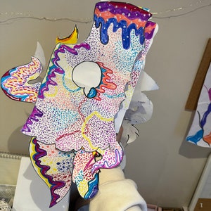 Custom Handmade Paper Dragon Puppet - Etsy
