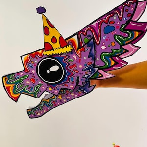 Dragon Puppet Making Kit (Downloadable Template) – Silly Dragon Craft