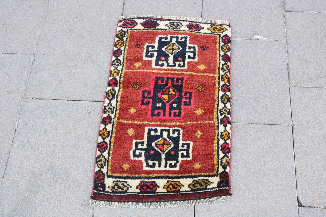 Vintage Rug, Turkish Rug, 2x2 Small Rugs, Antique Oushak Rugs, Rugs for ...