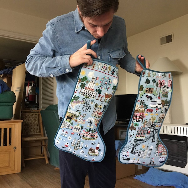 Needlepoint Stocking Etsy