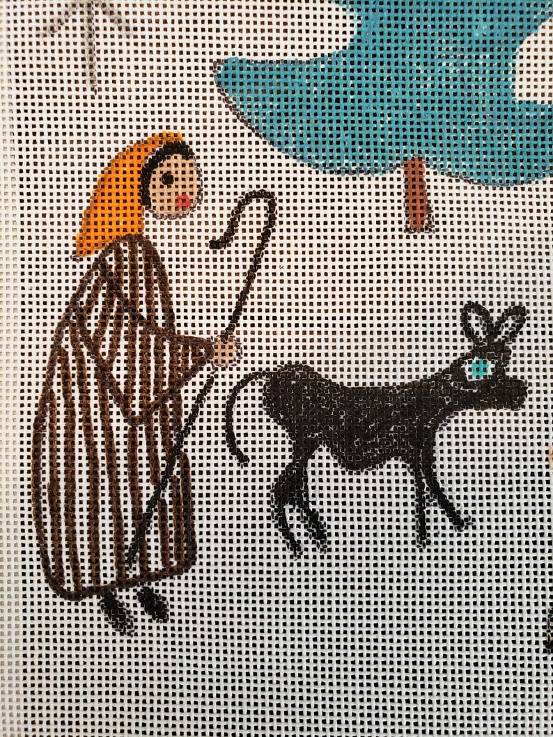 Nativity needlepoint canvas image 8