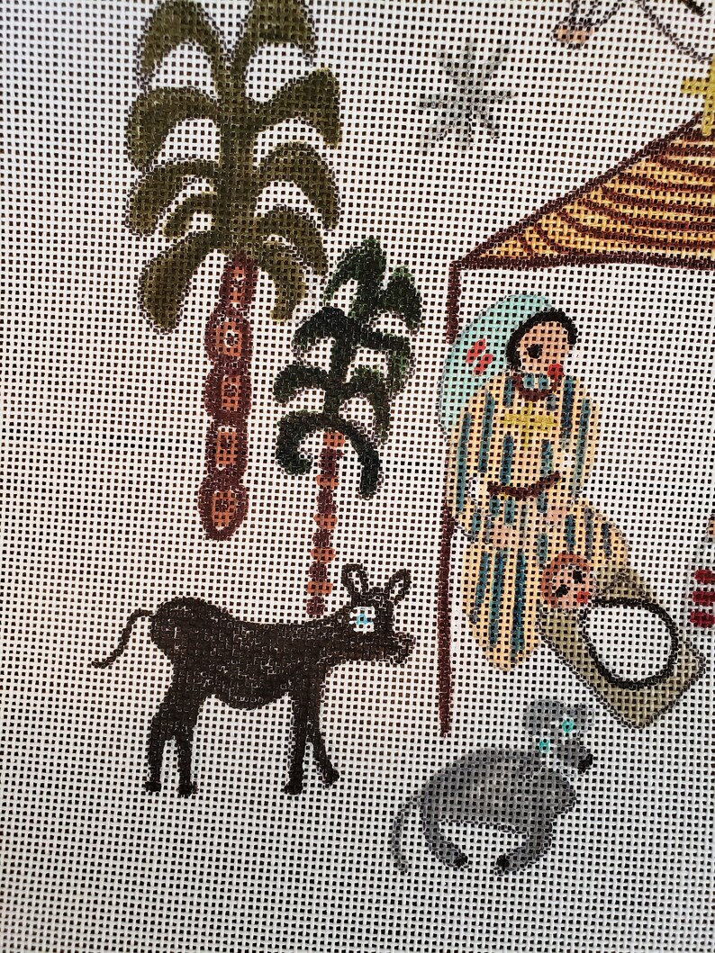 Nativity needlepoint canvas image 4