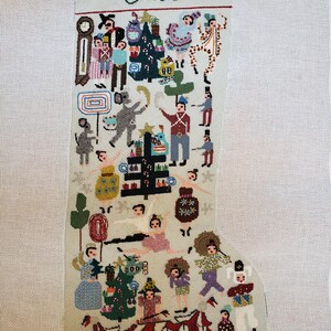 Nutcracker finished needlepoint stocking Sample only. Not for sale. image 4