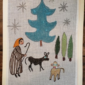 Nativity needlepoint canvas image 9