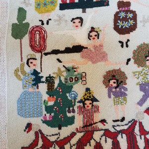 Nutcracker finished needlepoint stocking Sample only. Not for sale. image 5