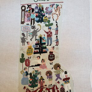 Nutcracker finished needlepoint stocking Sample only. Not for sale. image 3