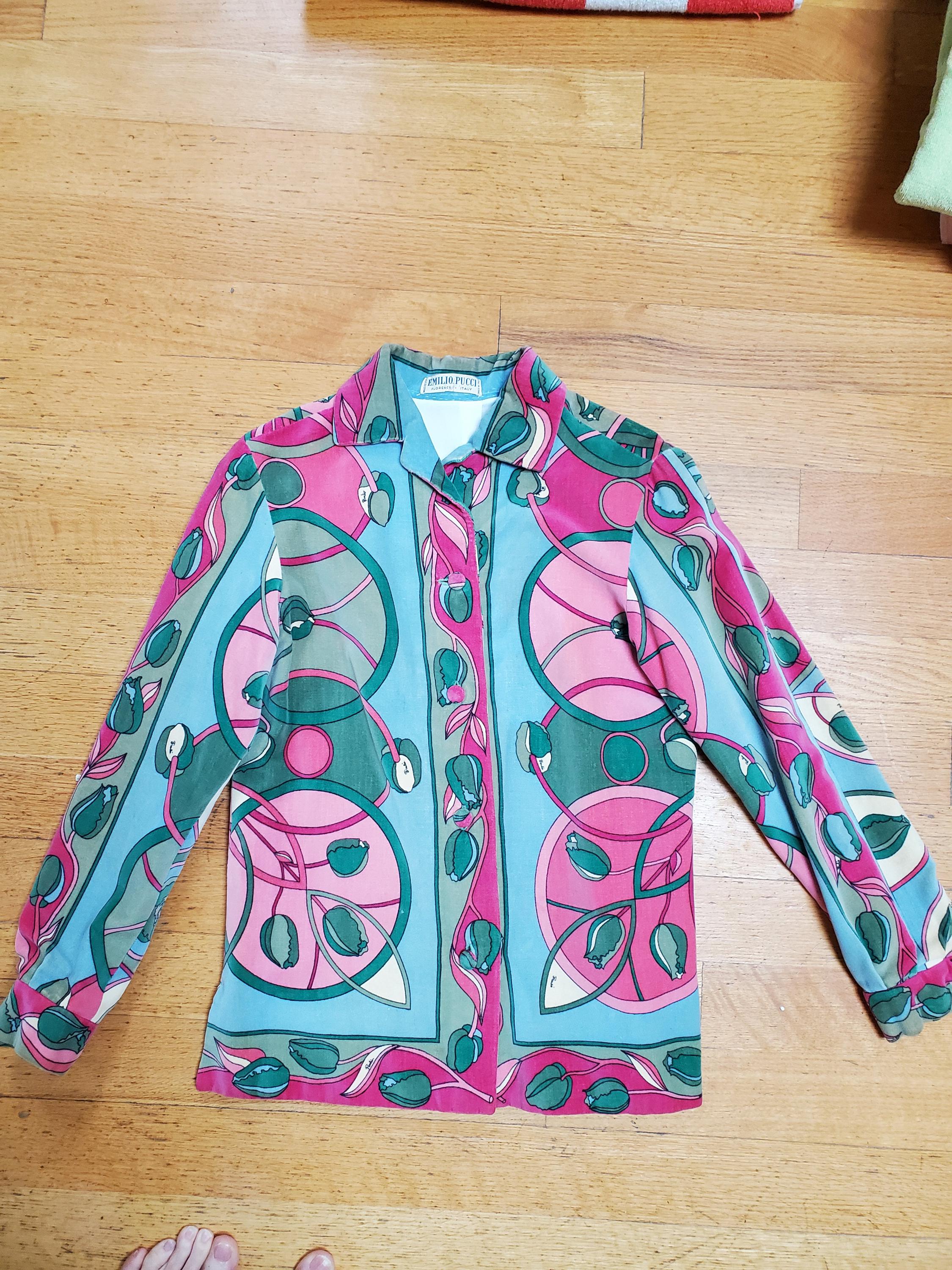 Vintage Emilio Pucci Velvet Jacket Very Rare - Etsy