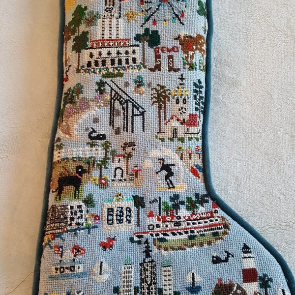Needlepoint Christmas Stockings Etsy