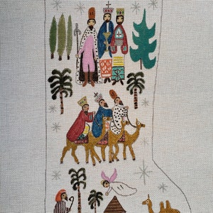 These Three Kings painted needlepoint canvas image 4