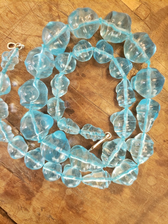 Vintage Chanel blue gripoix necklace - image 6