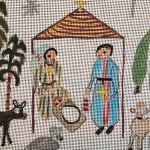 Nativity needlepoint canvas image 1