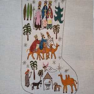 These Three Kings painted needlepoint canvas zdjęcie 3