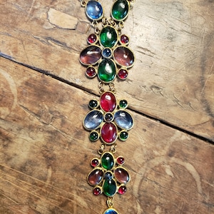 Rare vintage Chanel gripoix 1970's necklace