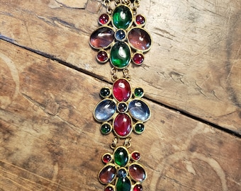 Rare vintage Chanel gripoix 1970's necklace