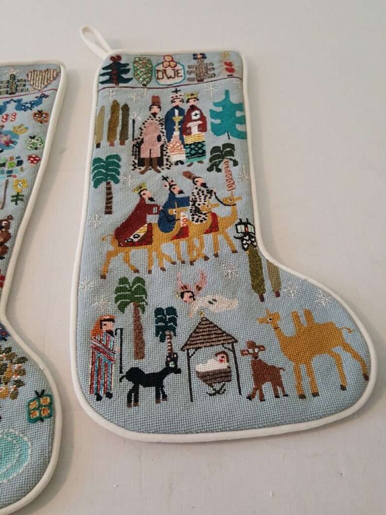These Three Kings painted needlepoint canvas zdjęcie 5