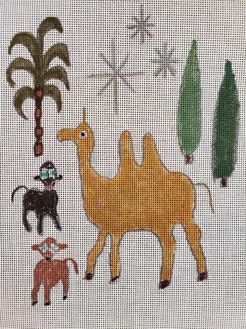 Nativity needlepoint canvas image 7