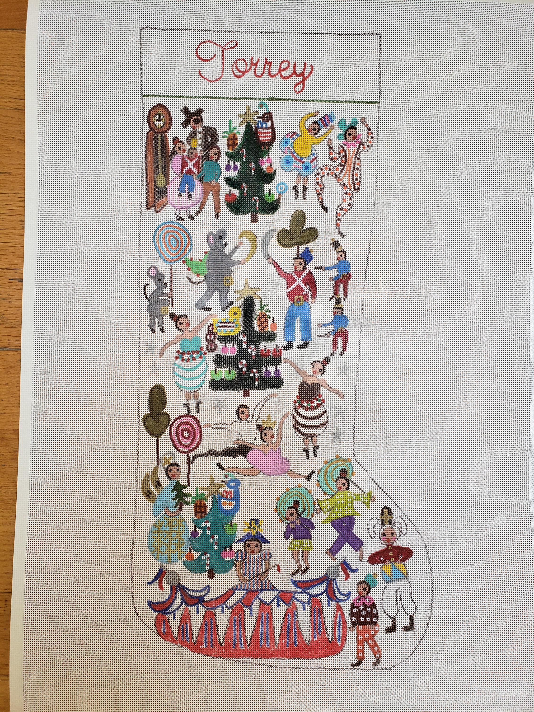 Nutcracker painted canvas