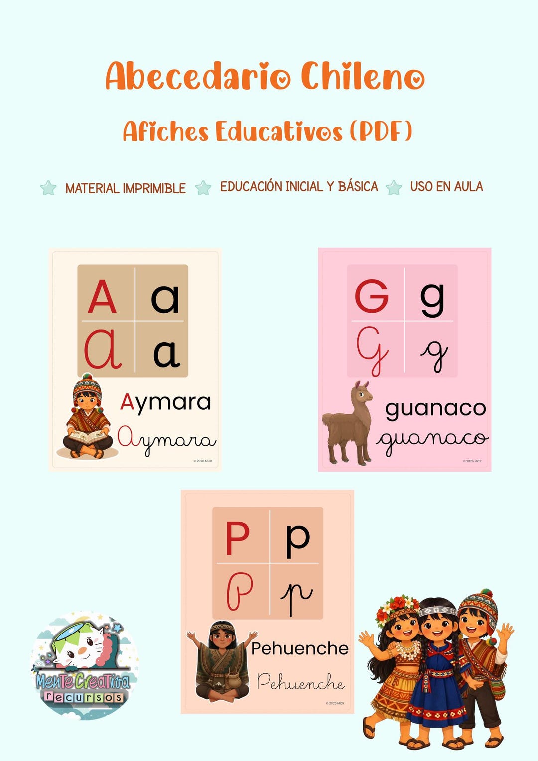 Chile Script Printable Chilean Alphabet | Classroom Alphabet Posters | Spanish ...
