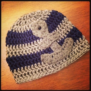 Crochet PATTERN Little Sailor Hat with Anchor