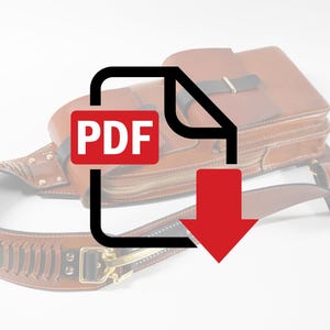 DIGITAL PATTERN: Sling Bag w/Decorative Strap (Unique Shoulder Bag, Quick Release Buckle)