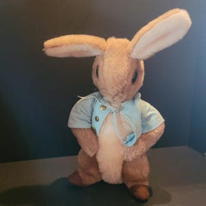 Eden Beatrix Potter Peter Rabbit Plush 12&quot; Stuffed Blue Jacket Easter Toy
