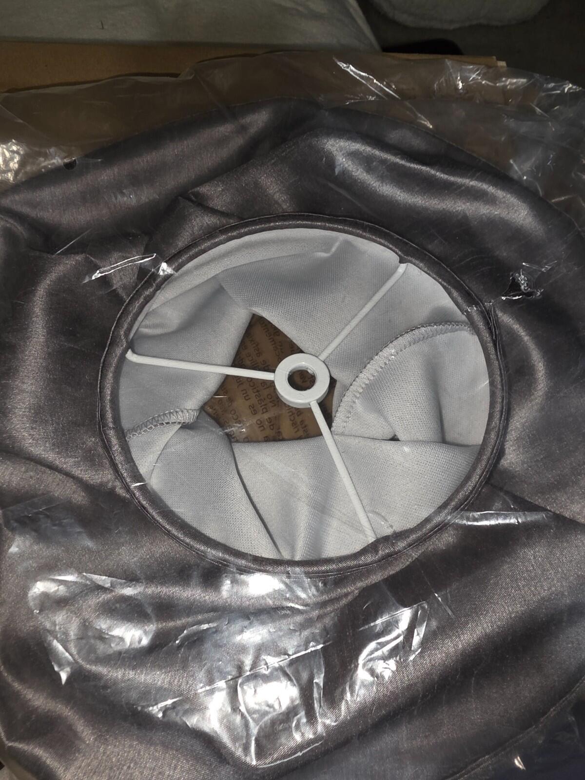 Silver Grey Bell Lamp Shade 6