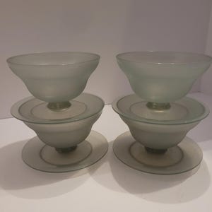 4 tasses à dessert à la gelée parfaite pour pouding gris fumée Tupperware 754 vintage sans couvercles