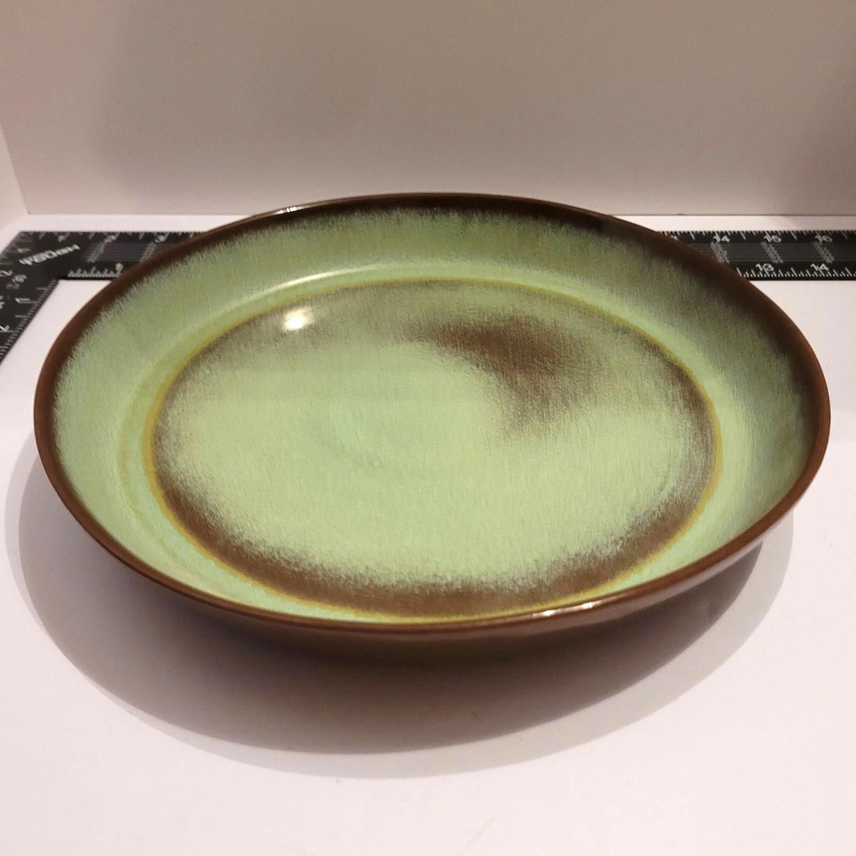 Vintage FRANKOMA Plainsman Prairie Green Round Serving 91 Pie Plate Platter 10" - Etsy