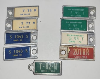 Vintage Disabled American Veterans Iowa Green 1964 License Plate