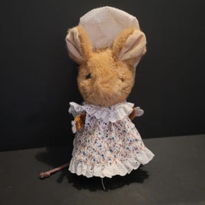 Vintage Beatrix Potter Lady Mouse Plush Eden Toy Stuffed Peter Rabbit