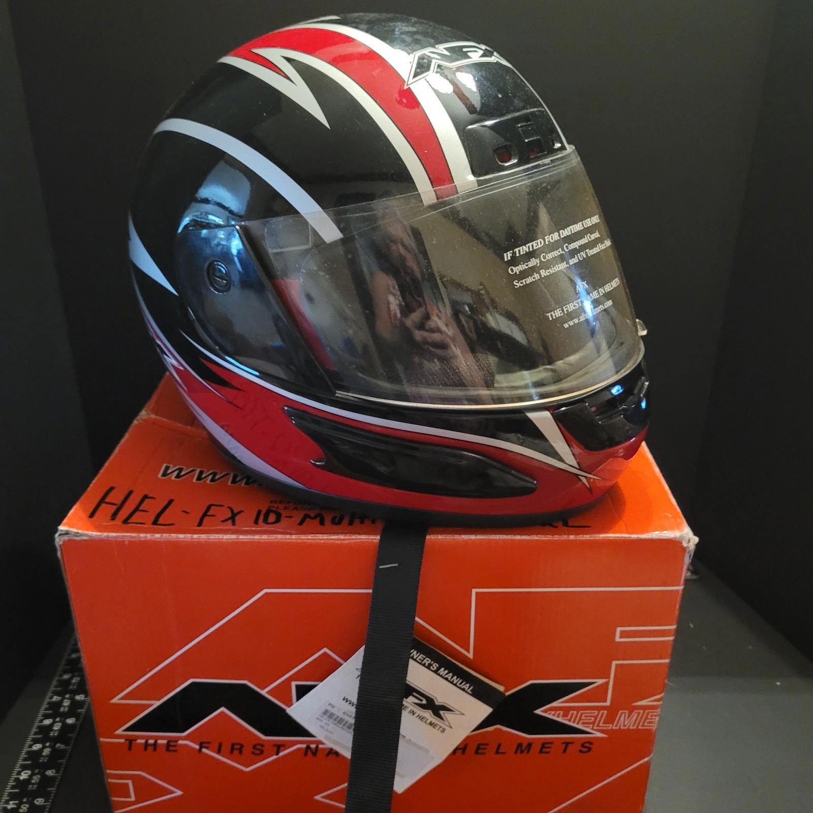 Helmet AFX FX-10 XXXL 3XL Torch Red Black Full Coverage New Tags W/storage  Bag - Etsy