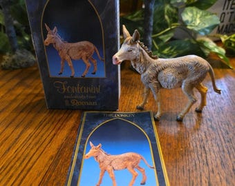 Vintage Fontanini Nativity Figurine - The Donkey Standing - 5&quot; scale Heirloom Box Card