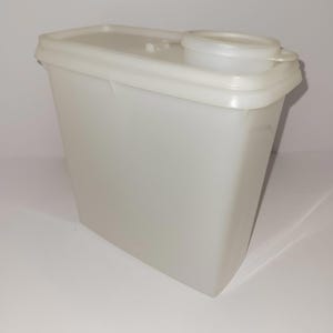 Tupperware Store-N-Pour 3-tlg. Container 469, 470 & 471 Schiere Weiße Farbe Vintage