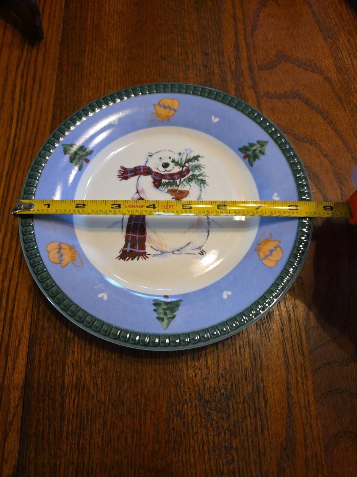 Set of 4 Pfaltzgraff Polar Snow Bear 8.5