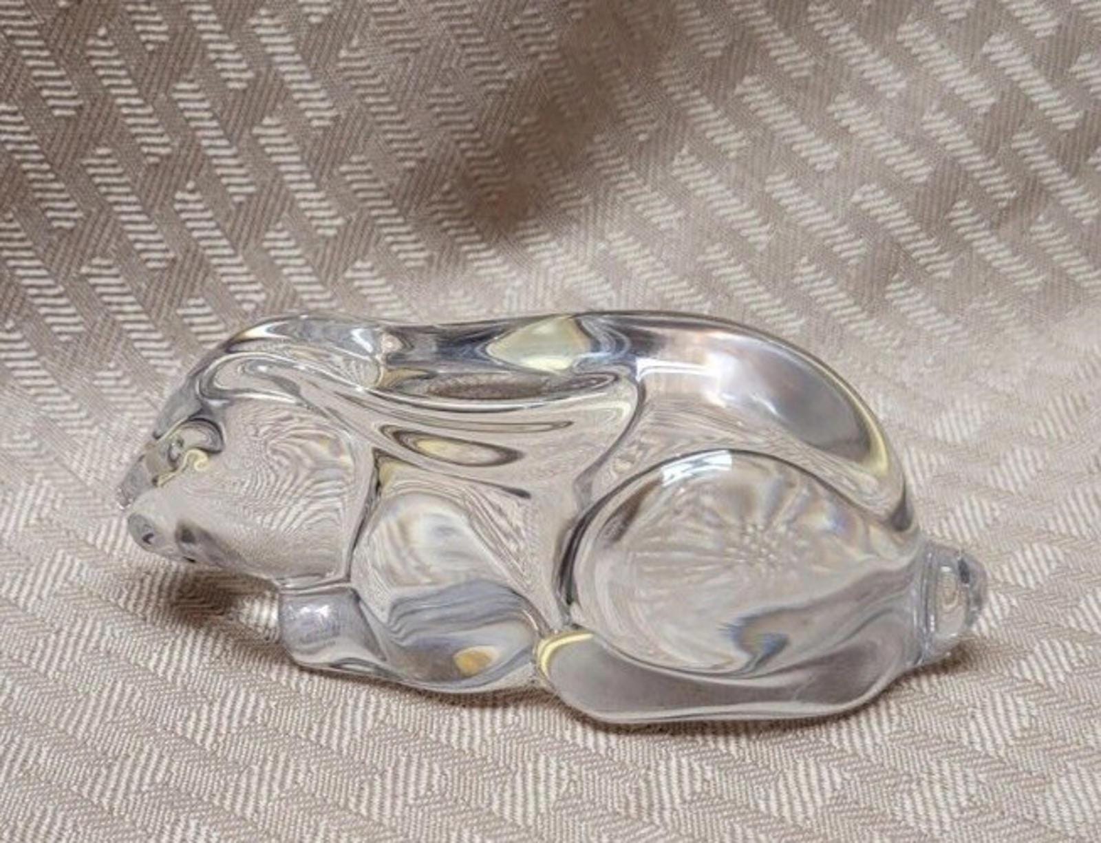 Lead Crystal Rabbit Princess House Lead Crystal Bunny Rabbit Label West Germany Paperweight ...