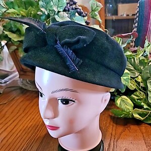 Genuine Velour Hat - Etsy display picture 1