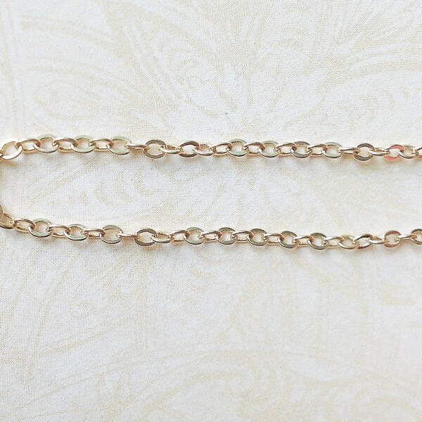 14k GOLD FILLED Chain, Thick Cable Chain, 2x2.5mm, 3 feet, high end designers gold-filled chain - LAST Batch