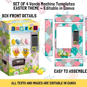 Canva Easter Vending Machine Template: Editable Design (PDF)
