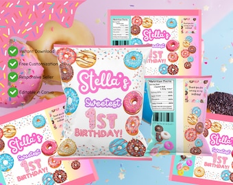 DIY Donut Chip Bag Template: Sweet Treats for Crafting Joy!