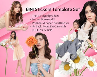 Pegatinas BINI: Ilustraciones, momentos icónicos (Archivo PDF)