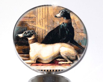 Alt Art Tapestry Greyhound Dogs Wine Bottle Stopper Whippet